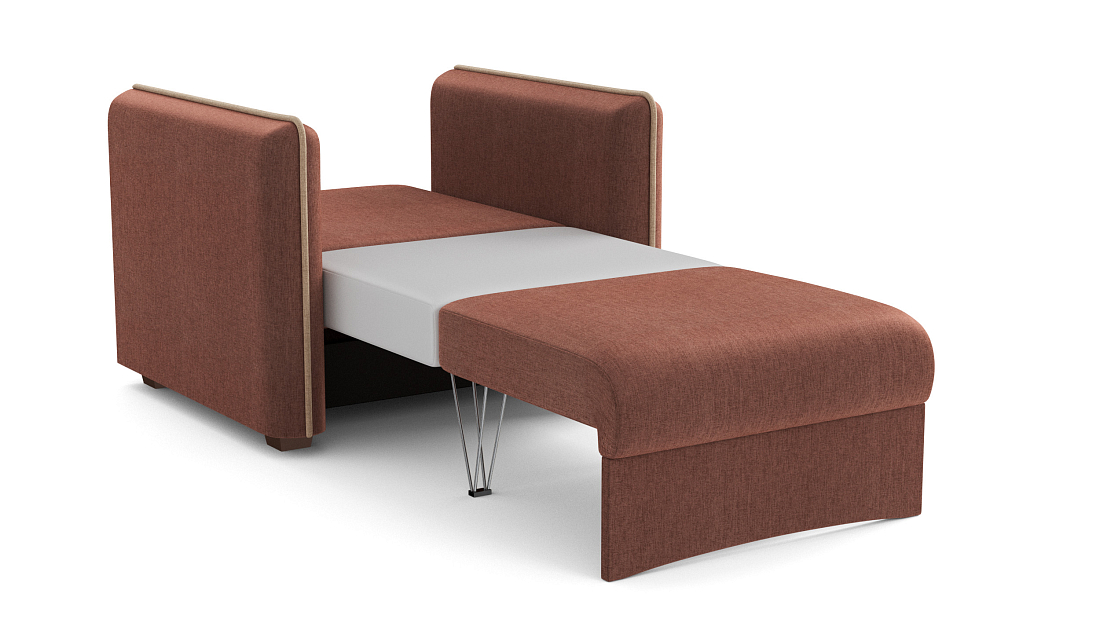 Авалон М / кресло - кровать жаккард тесла шоколад / жаккард тесла крем