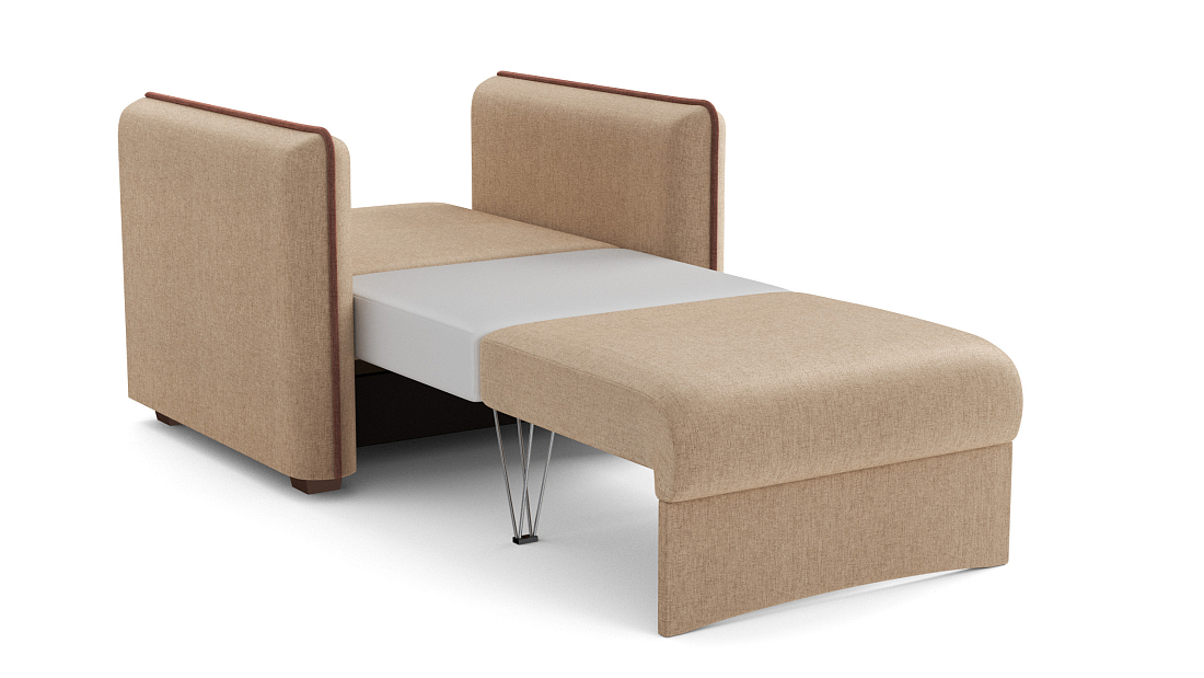 Авалон М / кресло - кровать жаккард тесла крем / жаккард тесла шоколад