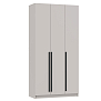 Шкаф для одежды 67.12 Брандо (3-х дв.) (h2400) ЛДСП New кашемир/ДВПО белый/фасад ЛДСП кашемир