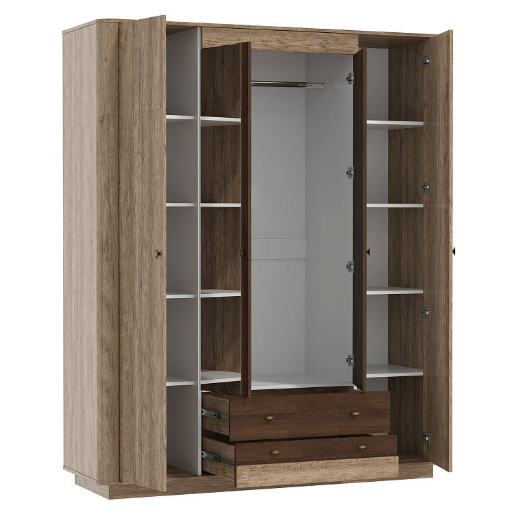 Шкаф для одежды 34.01 Фантазия Дуб каньон/дуб кальяри