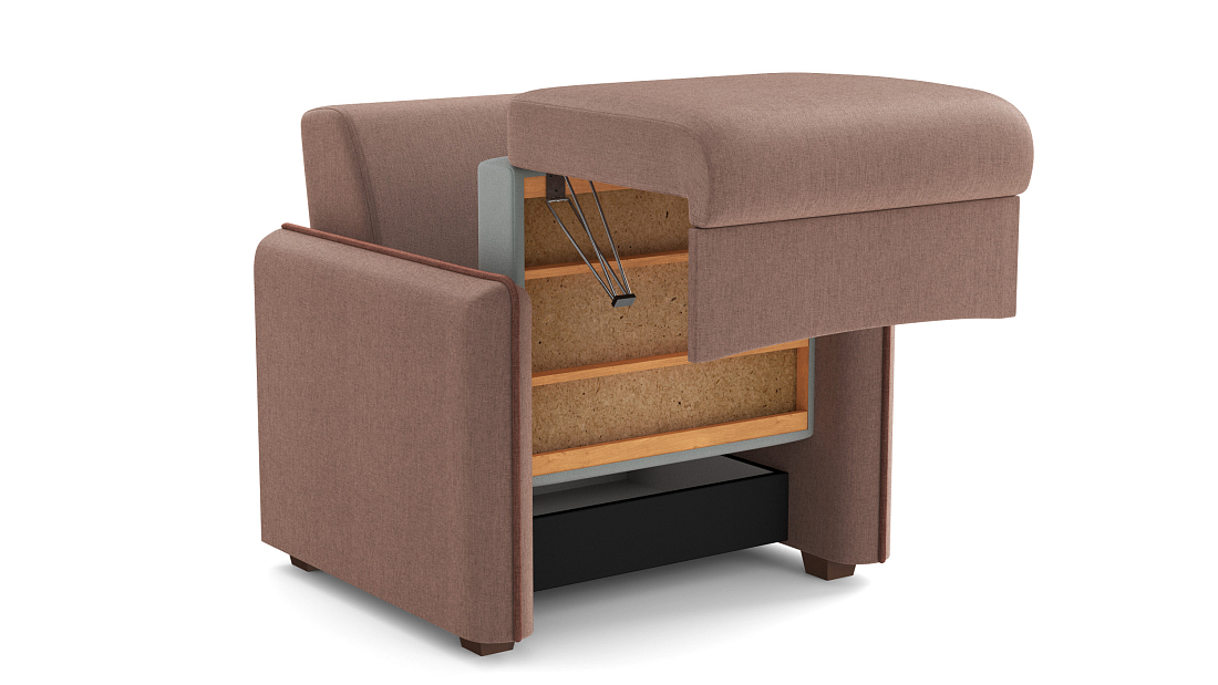 Авалон М / кресло - кровать жаккард тесла корица / жаккард тесла шоколад