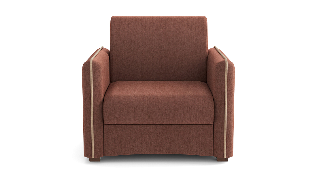 Авалон М / кресло - кровать жаккард тесла шоколад / жаккард тесла крем