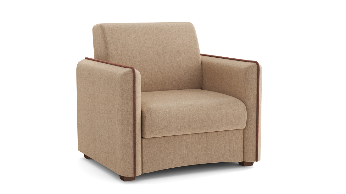 Авалон М / кресло - кровать жаккард тесла крем / жаккард тесла шоколад